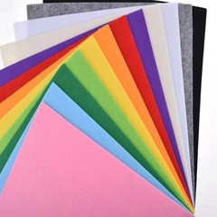 40PCS Soft Felt Fabric Sheets 1mm Thick Assorted Colors DIY Sewing Craft Squares