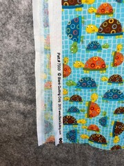 Blank Quilting TURTLES Primary Colors Cotton Quilting Fabric 44×27”