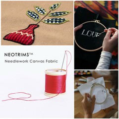 Needlework Canvas Fabric, Needle Embroidery Stitch Cloth Craft DIY 50 x 50cm Pcs