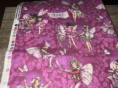 VINTAGE 2001 Flower Fairies Fabric By Michael Miller, Mary Cicely Barker 18x43in