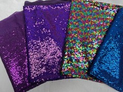 3mm Fabric Material Sequins Glitter Pailletes 120cm Wide Sparkling PURPLE Sequin
