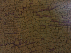 DISTRESSED TAN & BROWN 100% COTTON FABRIC 16X38 INCH REMNANT