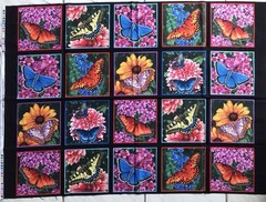 Beautiful Butterfly Panel, Elizabeth’s Studio, Quilt Cotton