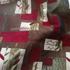 Luscious Upholstery or Pillow Fabric Patchwork Quilt Blanket Throw 60″ WX48″ L