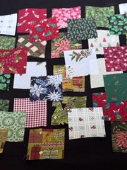 Christmas Charm Pack Fabric Squares,4×4 Inch Pre-Cut Quilting Bundle with Holida