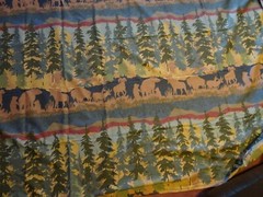 FABRIC 94″ Wide X 3 Yards Wilderness Theme Great for Duvet Bedding Windows