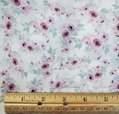Beautuful floral fabric, smooth polyester Dress Fabric, 3 Yards 60 inch wide