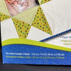 Dritz Printed Treasures Inkjet 3 Printable Fabric Sheets Cotton Quilting