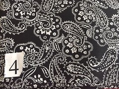 Printed Fabric 5 Yard Pieces Fabrics Red Black White Blue Dots and Patterns