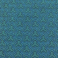 DESIGNTEX GEOMETRIC UPHOLSTERY FABRIC 3379-901 TESSELLATE TROPIC BLUE 6.75 YDS