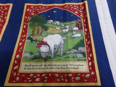 FABRIC TRADITIONS The Christmas Lamb Susan Winget Book Panel 46 x 36 inches