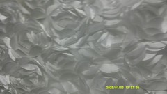 White Satin Bridal Petals Rosette on Mesh Fabric 56″ x 11″