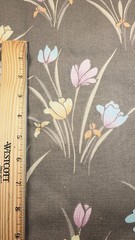 Vintage Fabric * Tulips * 100% Cotton – 116″ x 45″ House ‘ n Home Fabrics 1983