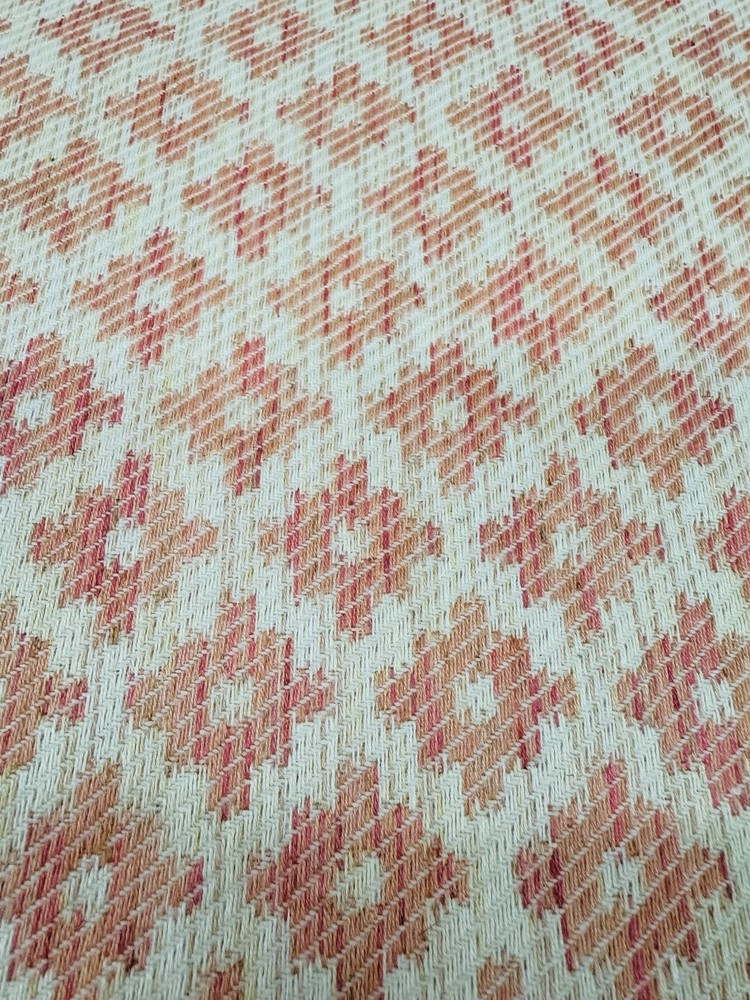 Brunschwig & Fils Geometric Weave Fabric- Baronet Strie Blush 1.40 yd 8017142.17