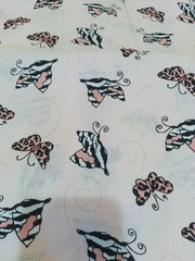 Pink Black And White Butterfly Fabric Cotton Woven Jo Anns spring summer monarch