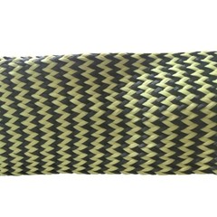 25mm Aramid Carbon Fiber Braided Sleeve High Strength Wear-resistant – 2m
