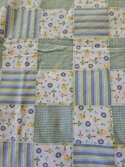 JoAnn FLANNEL FABRIC “MY TOY PATCH” Baby Themed Fabric 2.25 Yrds X 42″ Wide