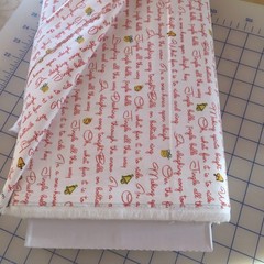 YARD ~ Jingle Bells Song Lyrics by Riley Blake $3.99 Ships ANY Amount Of Fabric