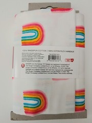 Singer Cotton Fabric Lot Rainbows 2 Yards Blue Pink Yellow 36″ X 44″ ea