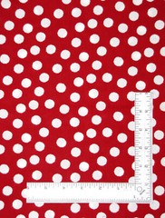 Christmas Fabric By The Yard Cream Snowballs Red Snow Crew Cotton by Henry Glass