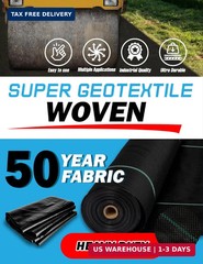 Super Geotextile Woven Geotextile Fabric for Driveway and Road Stabilization, Co