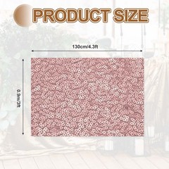 1 Yard Sequin Fabric by the Yard Velvet Sequins Fabric, Rose Gold