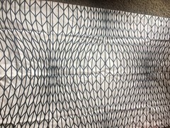Ikea Paulin Machado 2013 Fabric Black White Geometric Design 60″ x 35″ curtain