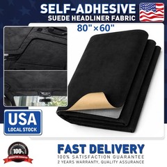 80×60 Inch Black Headliner Fabric Material DIY for Car/Truck/SUV Roof Upholstery