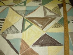 8 YDS STROHEIM MODERN GEOMETRIC ABSTRACT WOVEN UPHOLSTERY FABRIC FOR LESS