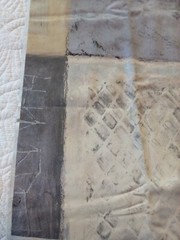 TexoPrint Vtg Home Fabric Abstract Shades in Beige Gold Silver 20″ W Netherlands