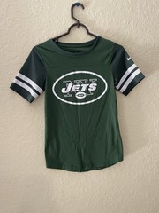 Lightweight, smooth athletic cotton-poly performance blend fabric.