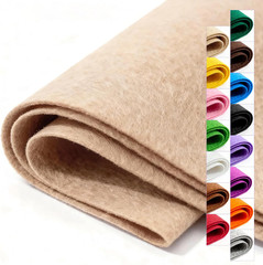 Felt Fabric 36×36 Inch Large Stiff Craft Felt Sewing DIY Coaster Decor Khaki
