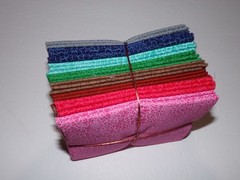 16 FQ Quality Cotton Fabric Lot – 1 Design – 8 Colors