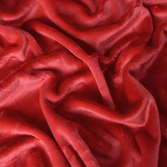 Red Super Soft Minky Fabric by the Yard, 36″X60″ | Short Pile Smooth Plush Mater