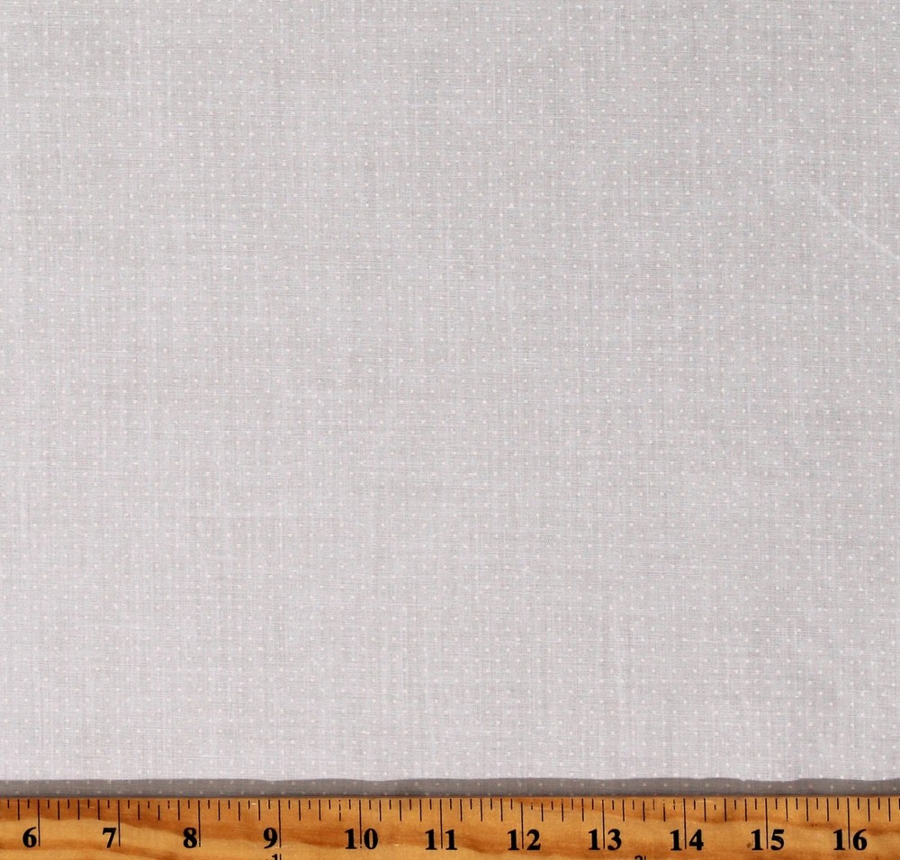 Lawn Batiste Slightly Off-White on White Pin Dot Sheer Fabric by Yard D171.22