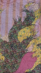 South Asian Raw Thin Woven Multicolor Paisley Striped Clothing Fabric 139×40”