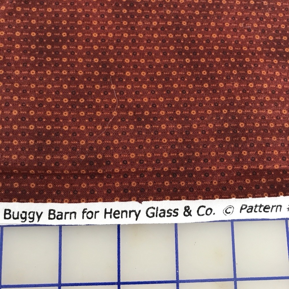 Henry Glass Cotton Fabric Buggy Barn Art Favorites 7078 Rustic Brick 66″ x 40″w