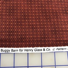 Henry Glass Cotton Fabric Buggy Barn Art Favorites 7078 Rustic Brick 66″ x 40″w