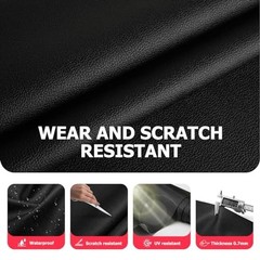Black Marine Vinyl Faux Leather Fabric 54×12 Upholstery Craft DIY