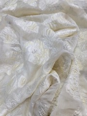 Get your hands on this beautiful YELLOW floral brocade fabric that will transfor