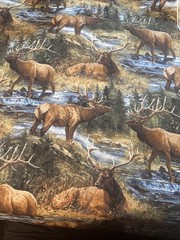 Elk Creek Lazy Afternoon Scenic Cotton Fabric 44 X 252” Quilt Wildlife Wild Wing