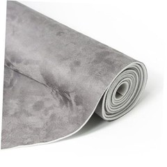 Suede Auto Headliner Fabric with Foam Backing – 120″ L × 60″ W Dark Gray