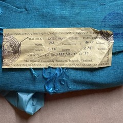 Vtg Star of Siam Handwoven Thai Silk Fabric Lot Bombay Bazaar Bangkok 3.3 Sq. Yd