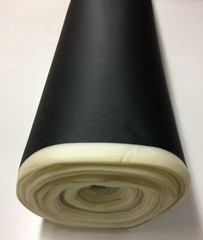 1/4″ FOAM BACKED MARINE VINYL BLACK SEA AUTO ATV BOAT UPHOLSTERY FABRIC BTY 54″W