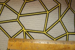 1 of 7 yds KNOLL Fabric Arrondissement Embroidery Champagne Upholstery 51″w BTY