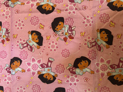 Dora the Explorer Licensed Cotton Fabric Springs Creative Pink 2 Yds Quilting