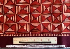 “mongalla geometric” – Alexander Henry Fabrics – 65″ x 40″ +, c 1998