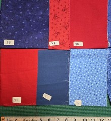 YOUR CHOICE: Patriotic Scraps Remnants Flags Stars Stripe cotton quilting Fabric