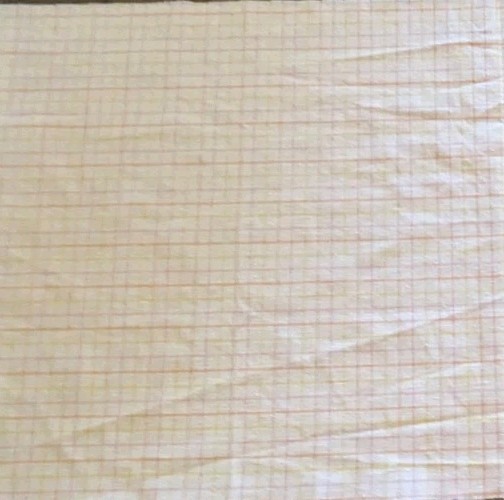 Vintage Pastel Plaid Fabric White Pink Yellow Orange Windowpane Check 38.5×18