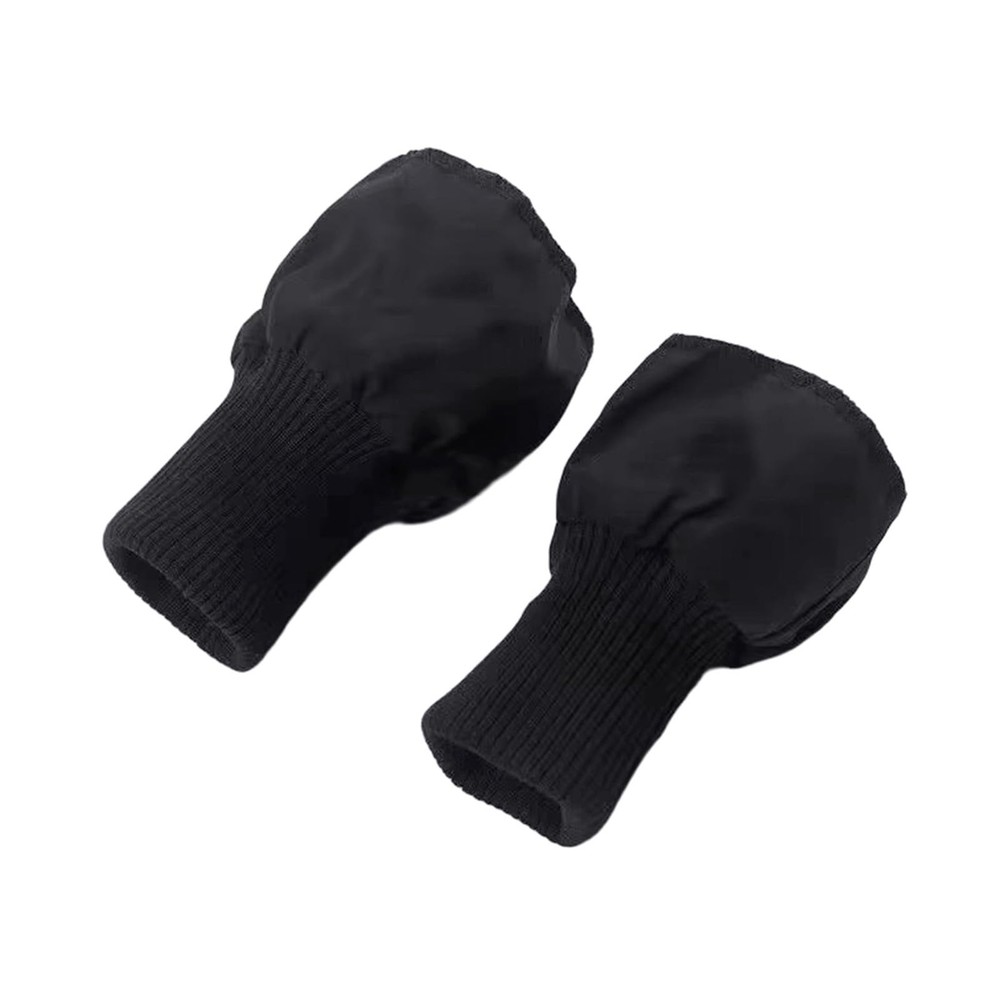 1 Pair Black Tubular Knit Stretchy Rib Cuffing Material Replacement